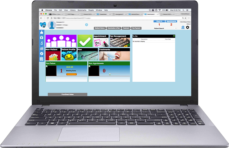 dental software reception management